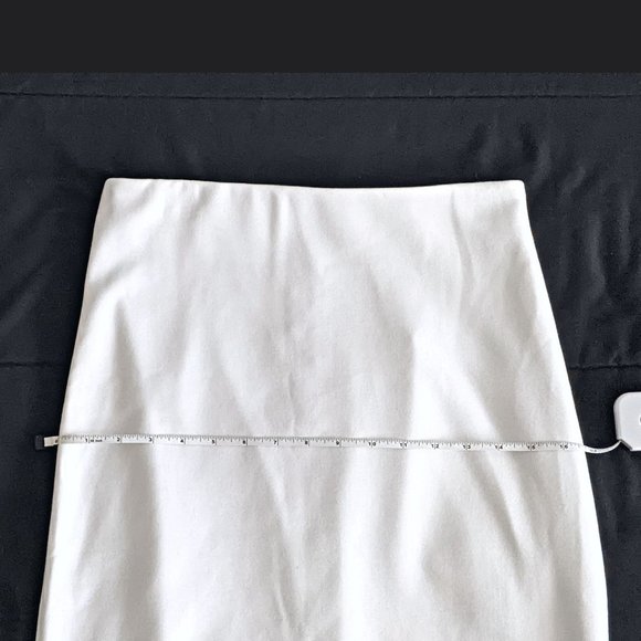 Premise White Pencil Skirt with Back Slit Size 4 - Picture 10 of 15